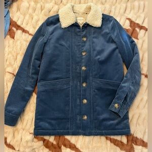 NEW Sezane Will Jacket Corduroy Vintage Blue XXS